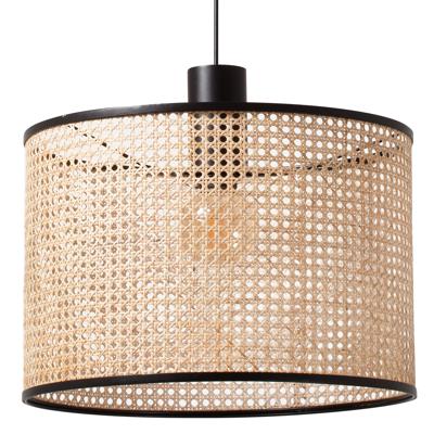 Подвесной светильник Faro Люстра Mambo Simple черный/ротанг ø450 арт. 104167