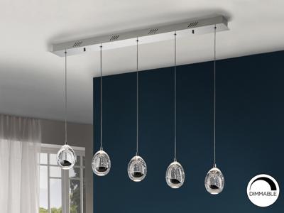 Подвесной светильник Schuller Подвесной светильник Rocio LED 5L хром арт. 076817
