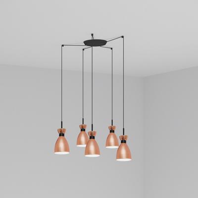 Подвесной светильник Faro Люстра Retro 5L медная арт. 107714