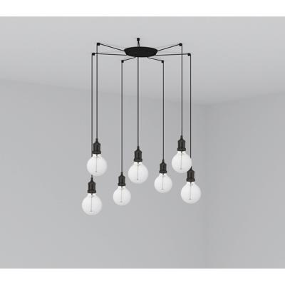 Подвесной светильник Faro Люстра Art 7L черная арт. 107799