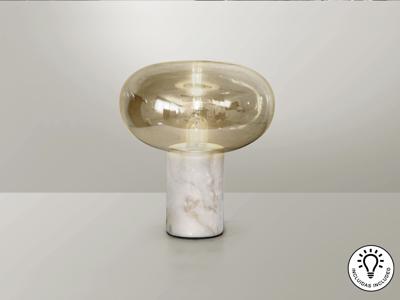 Лампа Schuller Настольная лампа Fungi 1L белый мрамор арт. 153792