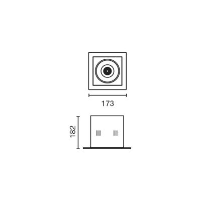 Встраиваемый светильник Faro Встраиваемый светильник Colin-1 черный LED 18-25W 2700K 56º арт. 069670
