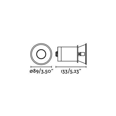 Встраиваемый светильник Faro Встраиваемый круглый светильник Fresh белый  IP65 арт. 067069
