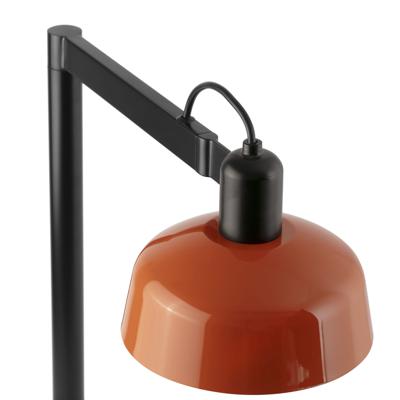 Лампа Faro Настольный светильник TATAWIN с абажуром красно-оранжевый металл 1xE27 арт. 219455