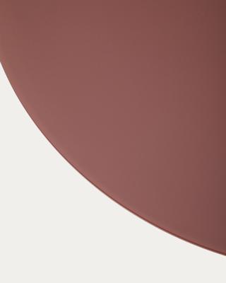 Столик La Forma (ех Julia Grup) Журнальный столик Wilshire из стекла и стали терракотовый Ø80cm арт. 253563