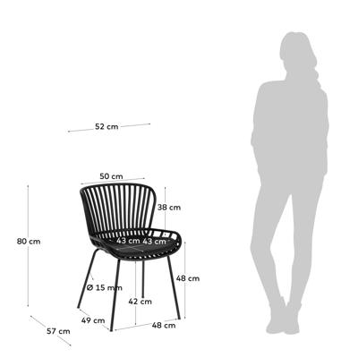 Стул La Forma (ех Julia Grup) Стул Surpik черный арт. 082276