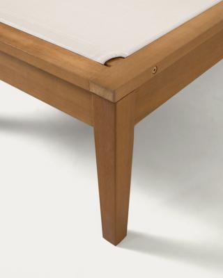 Шезлонг La Forma (ех Julia Grup) Шезлонг Caterin из эвкалипта бежевый арт. 097595