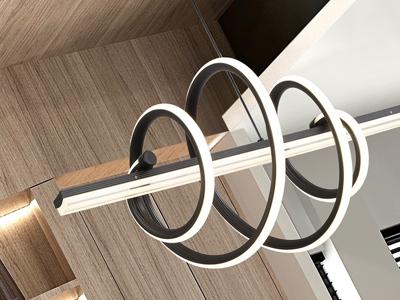 Подвесной светильник Schuller Люстра Tornado черная арт. 215892
