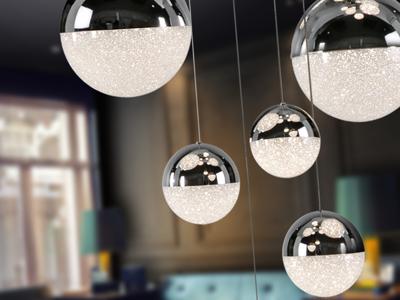 Подвесной светильник Schuller Люстра Sphere 14L хромированная D60 DIMABLE арт. 201625