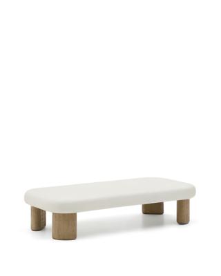 Столик La Forma (ех Julia Grup) Журнальный столик Labra из цемента и акации 140 x 70 см арт. 262269
