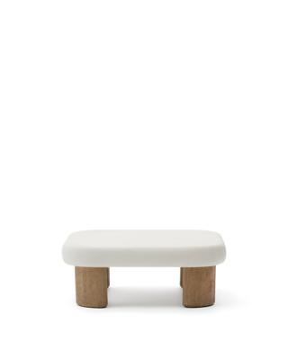 Столик La Forma (ех Julia Grup) Журнальный столик Labra из цемента и акации 80 x 80 см арт. 262271