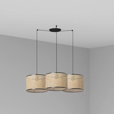 Подвесной светильник Faro Подвесной светильник Mambo черный/ротанг ø32 3L арт. 113696