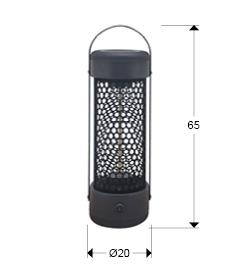 Фонарь Schuller Уличный фонарь-обогреватель Heat Black 1200W арт. 119184