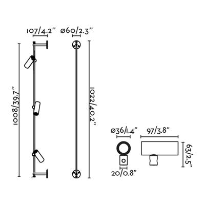 Бра Faro Уличный настенный светильник CLAP черный 3X6W 3000K 38° арт. 184929