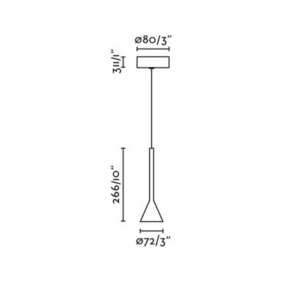 Подвесной светильник Faro ANNA Белый подвесной светильник LED 6W 2700K арт. 219649