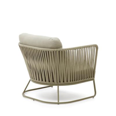 Кресло La Forma (ех Julia Grup) Садовое кресло Saconca с высокой спинкой бежевое арт. 182248