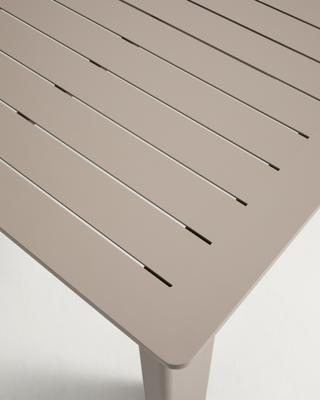 Стол La Forma (ех Julia Grup) Раздвижной стол Livorno из алюминия цвета таупе, 233(350) x 100 см арт. 482608