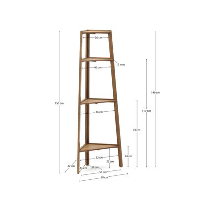 Стеллаж La Forma (ех Julia Grup) Victora Уличный стеллаж из массива акации 42 x 150 см арт. 157305