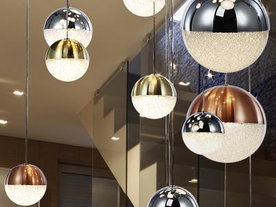 Подвесной светильник Schuller Подвесной светильник Sphere LED 27L Ø80 DIM BLUETOOTH CCT цветной арт. 109087