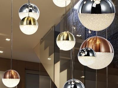Подвесной светильник Schuller Подвесной светильник Sphere LED 27L Ø80 DIM BLUETOOTH CCT цветной арт. 109087