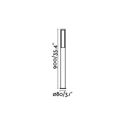 Фонарь Faro Фонарный столб logar-2 темно-серый арт. 060007
