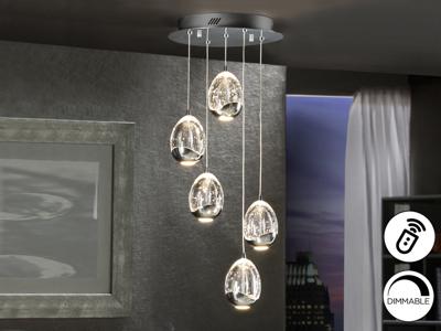 Подвесной светильник Schuller Люстра Rocio LED 5L DIM хром арт. 064318