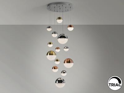 Подвесной светильник Schuller Люстра Sphere 14L разноцветная D60 DIMABLE арт. 192847