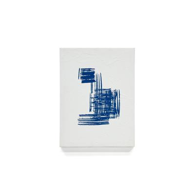Постер La Forma (ех Julia Grup) Sagaro Абстрактное полотно в бело-голубых тонах 30 x 40 см арт. 157215
