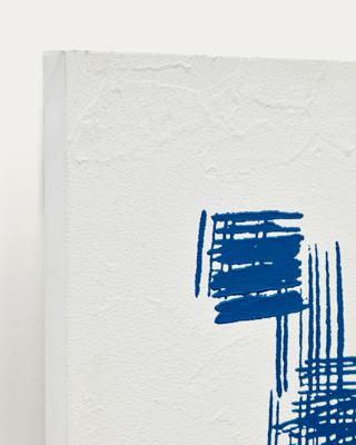 Постер La Forma (ех Julia Grup) Sagaro Абстрактное полотно в бело-голубых тонах 30 x 40 см арт. 157215