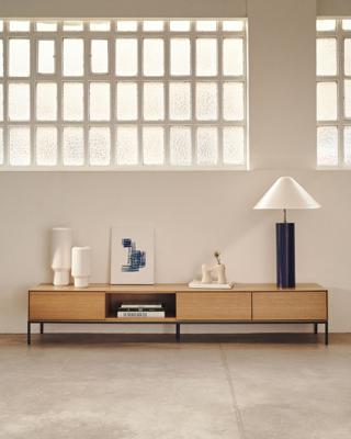 Постер La Forma (ех Julia Grup) Sagaro Абстрактное полотно в бело-голубых тонах 30 x 40 см арт. 157215
