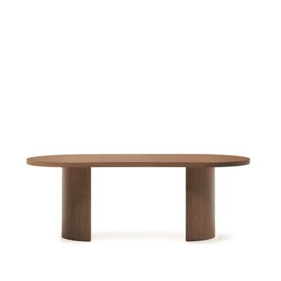 Стол La Forma (ех Julia Grup) Стол Nealy с ореховым шпоном в темной отделке, 200 x 100 см арт. 219115