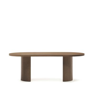 Стол La Forma (ех Julia Grup) Стол Nealy с ореховым шпоном в темной отделке, 200 x 100 см арт. 219115