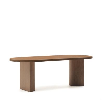 Стол La Forma (ех Julia Grup) Стол Nealy с ореховым шпоном в темной отделке, 200 x 100 см арт. 219115