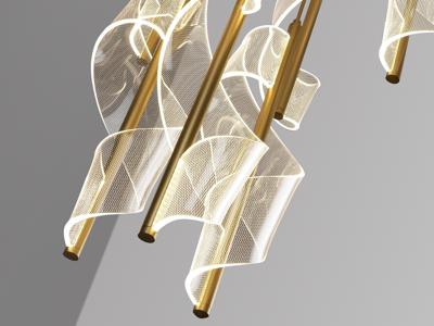 Подвесной светильник Schuller Люстра Velas 9L золотая DIM арт. 263350