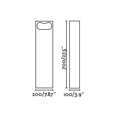 Светильник Faro GLINT 700 Уличный маяк цементно-серый LED 6W 3000K арт. 221119