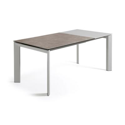 Стол La Forma (ех Julia Grup) Стол Atta 120 (180) x80 серый керамика Vulcano Ash арт. 053532