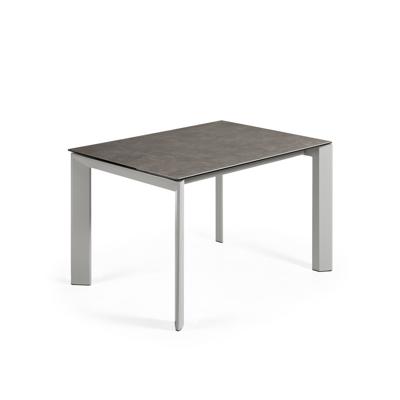 Стол La Forma (ех Julia Grup) Стол Atta 120 (180) x80 серый керамика Vulcano Ash арт. 053532