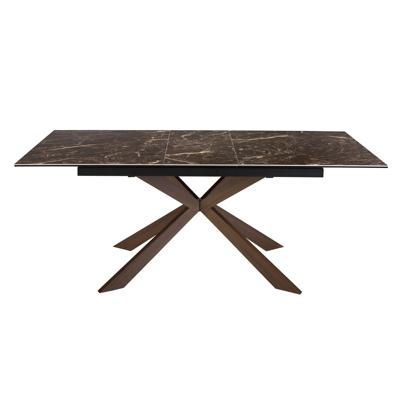 Стол Angel Cerda Обеденный стол 1121/MC19144DT из керамики и стали с отделкой под орех арт. 196465