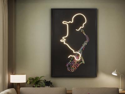 Постер Schuller Saxofon Светодиодная картина LED 80X120 арт. 439170