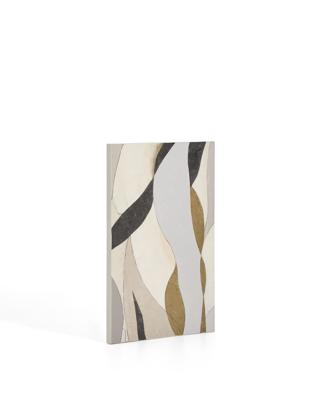 Постер La Forma (ех Julia Grup) Абстрактный холст Marvilo серо-горчичного цвета 60 x 90 см арт. 424863