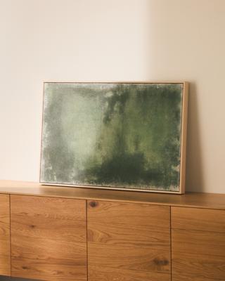 Постер La Forma (ех Julia Grup) Абстрактная картина Selnar зеленая 60 x 90 см арт. 424899