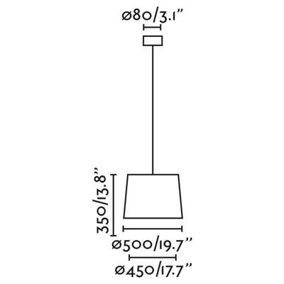 Подвесной светильник Faro Люстра Gonga Simple черная арт. 104365