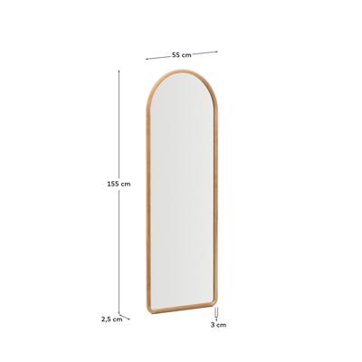 Зеркало La Forma (ех Julia Grup) Зеркало Milsa в раме из тикового дерева 55 x 155см арт. 428814