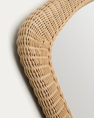 Зеркало La Forma (ех Julia Grup) Зеркало из ротанга Zilna 58 x 79 см арт. 262407