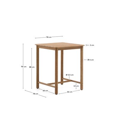 Стол La Forma (ех Julia Grup) Sori Уличный стол из акации 78 x 78 см арт. 293122