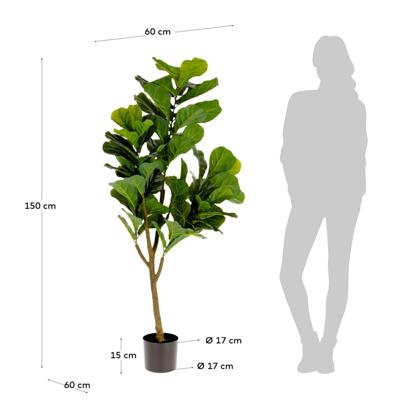 Цветок La Forma (ех Julia Grup) Flower Искусственное растение листовой скрипки 145см арт. 081742