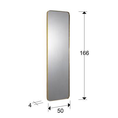 Зеркало Schuller Зеркало прямоугольное Orio 51X165 золото арт. 091260