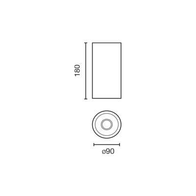 Потолочный светильник Faro Fost CEILING Черный потолочный светильник Ø90 42W 38° BREAD TRIAC арт. 131510