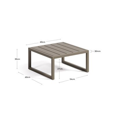 Столик La Forma (ех Julia Grup) Comova Столик для улицы из зеленого алюминия 60 x 60 см арт. 145930