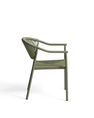 Стул La Forma (ех Julia Grup) Уличный стул Livadia из зеленого алюминия и веревки арт. 482291